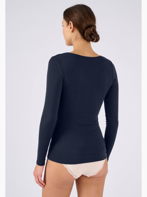 T-shirt dentelle manches longues Thermolactyl Sensitive thermique - Damart - Kiabi