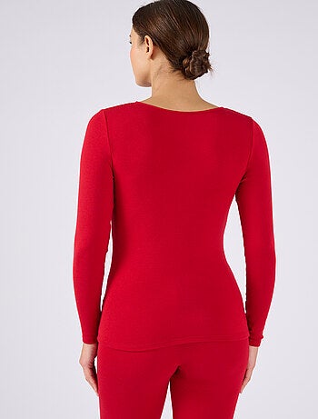 T-shirt dentelle manches longues Thermolactyl Sensitive thermique - Damart