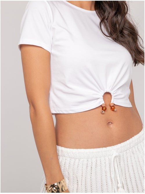 T-shirt détail bijoux FUXIANO - Kiabi