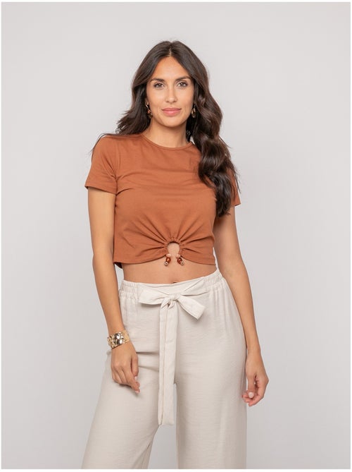 T-shirt détail bijoux FUXIANO - Kiabi