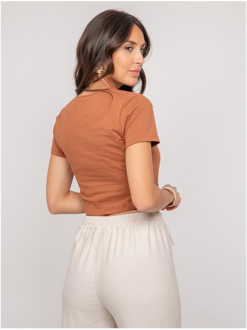 T-shirt détail bijoux FUXIANO - Kiabi