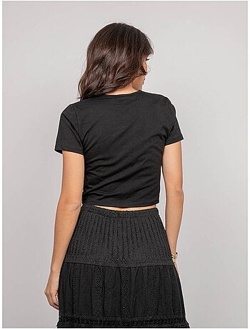 T-shirt détail bijoux FUXIANO