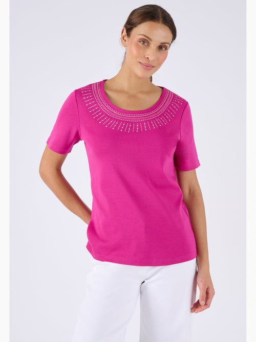 T-shirt détails fantaisie - damart - Kiabi