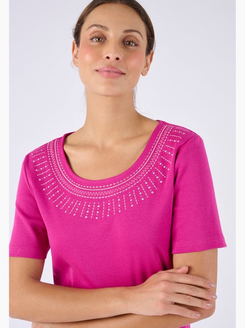 T-shirt détails fantaisie - damart - Kiabi