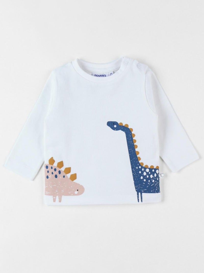 T-shirt dino, - Noukie's Blanc - Kiabi
