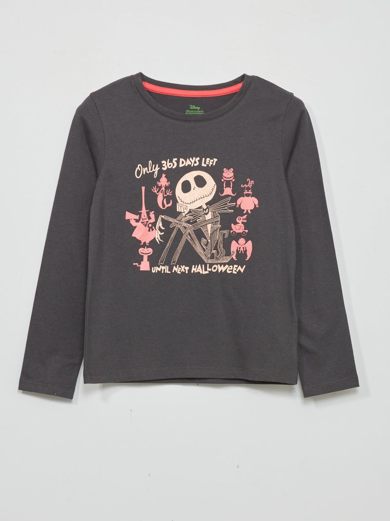 T-shirt 'Disney' à col rond - Halloween Noir - Kiabi