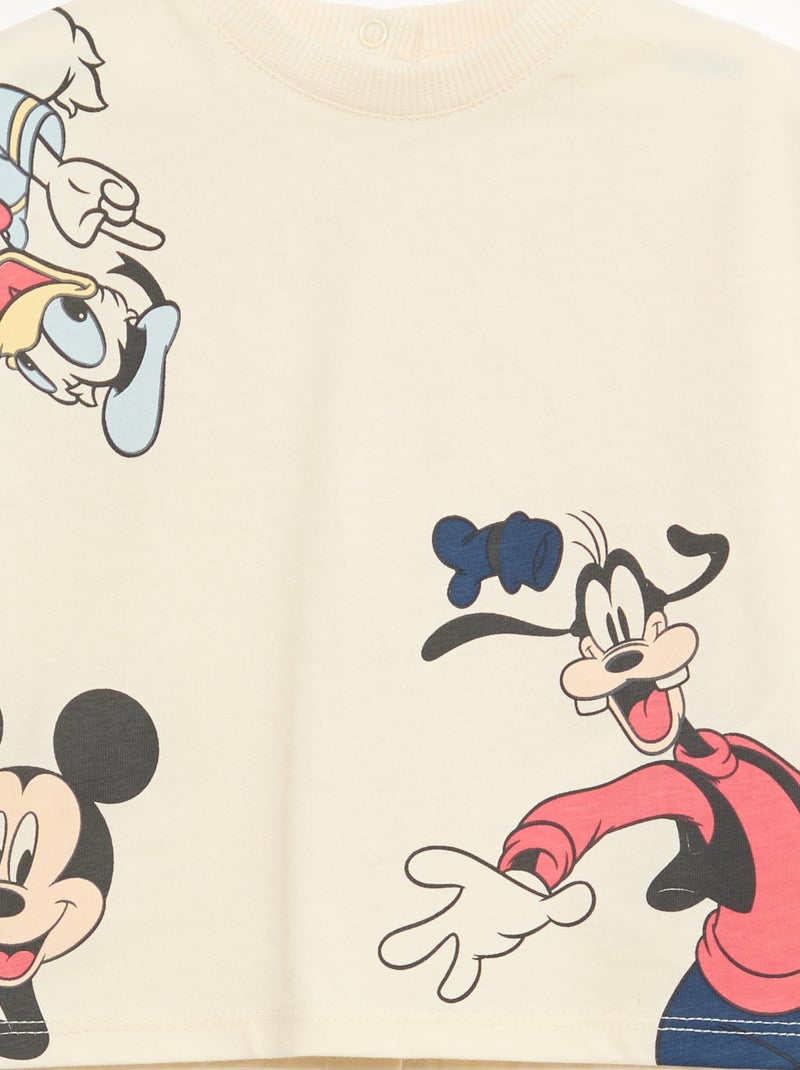 T-shirt 'Disney' à manches courtes Beige - Kiabi