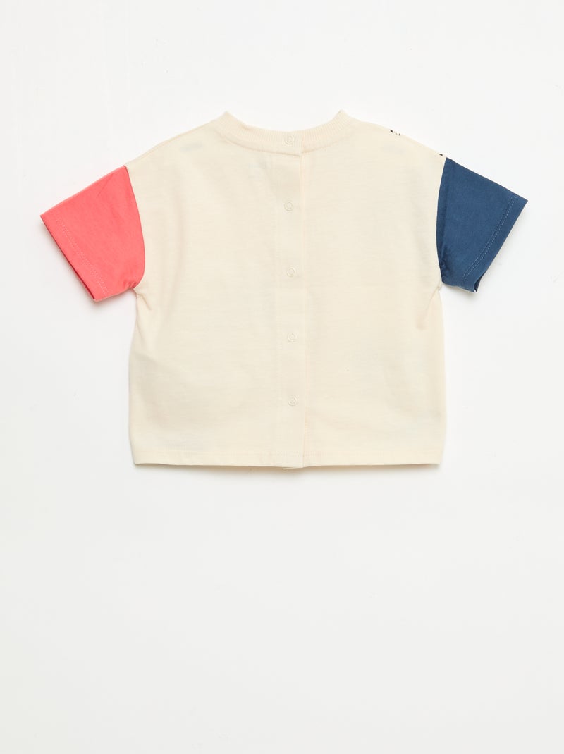 T-shirt 'Disney' à manches courtes Beige - Kiabi