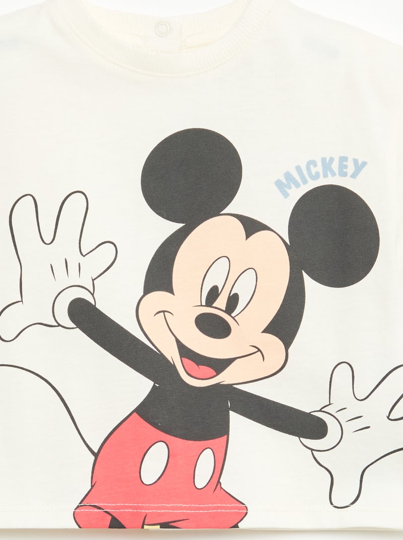 T-shirt 'Disney' à manches courtes Ecru - Kiabi