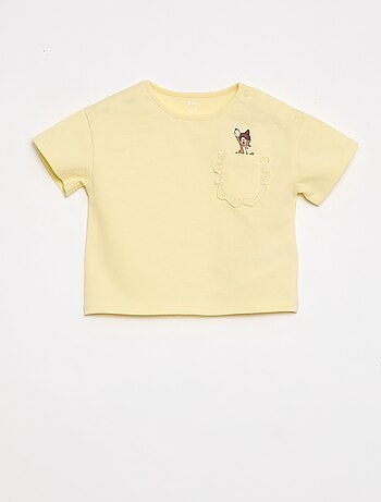 T-shirt 'Disney' à manches courtes et poche volantée