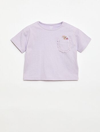T-shirt 'Disney' à manches courtes et poche volantée