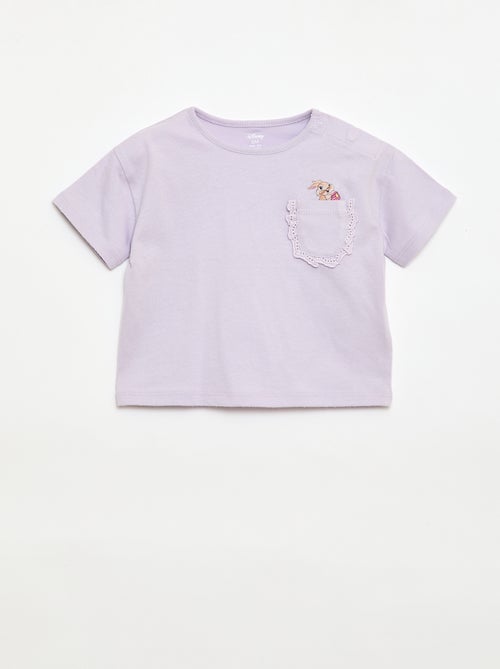 T-shirt 'Disney' à manches courtes et poche volantée - Kiabi