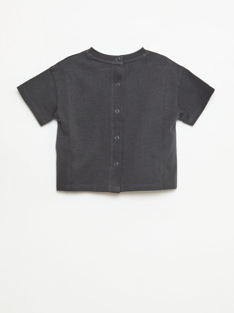 T-shirt 'Disney' à manches courtes Noir - Kiabi