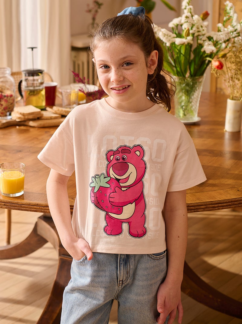 T-shirt 'Disney' à manches courtes Rose Fille Kiabi