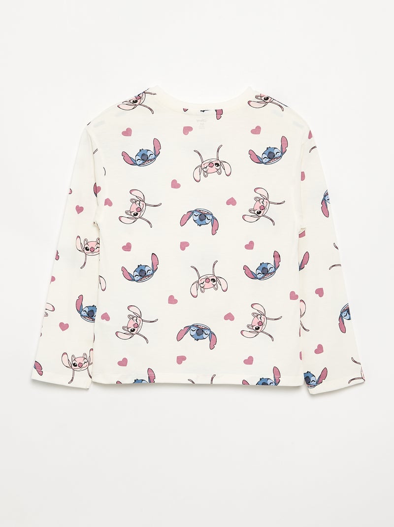T-shirt 'Disney' à manches longues Blanc - Kiabi
