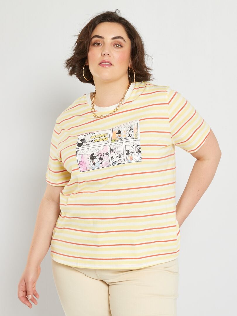 T-shirt 'Disney' en jersey Jaune - Kiabi