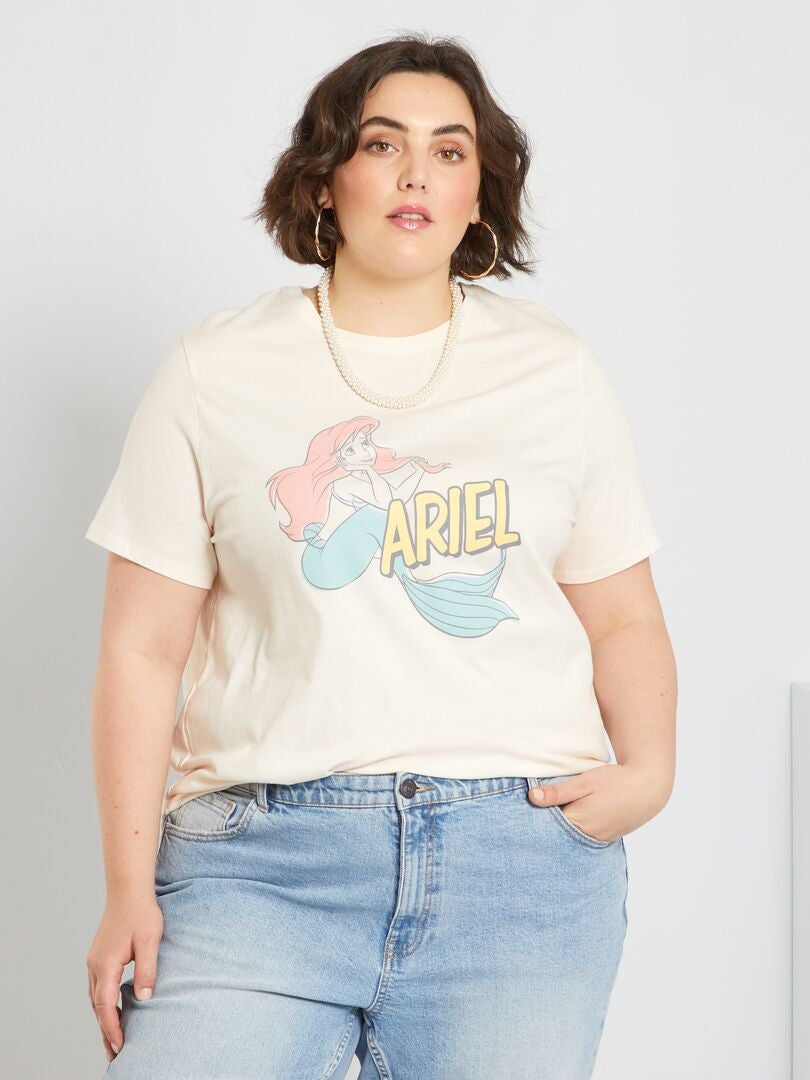 T-shirt 'Disney' en jersey Rose clair - Kiabi