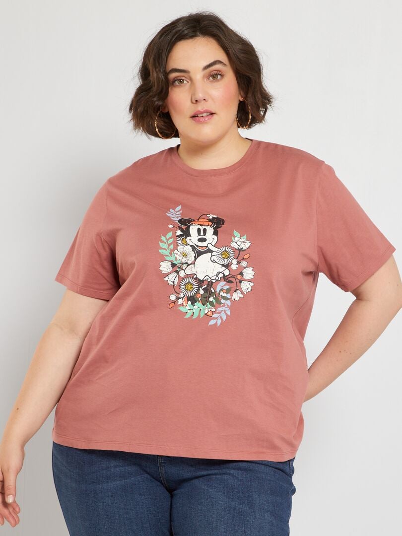 T-shirt 'Disney' en jersey Rose - Kiabi