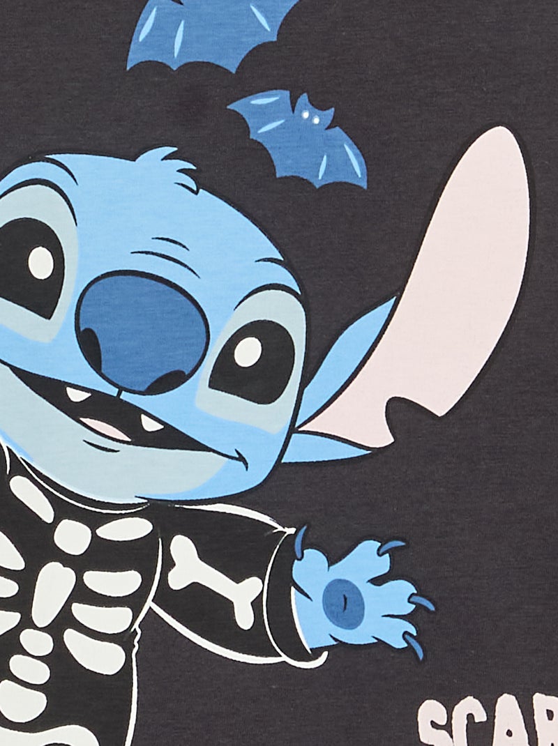 T-shirt 'Disney' 'Halloween' à manches longues Noir - Kiabi