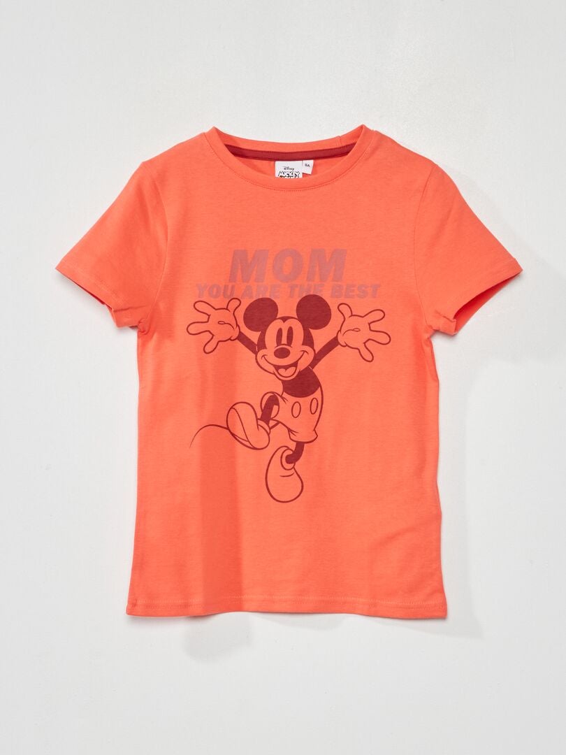T-shirt 'Disney' manches courtes Rouge - Kiabi