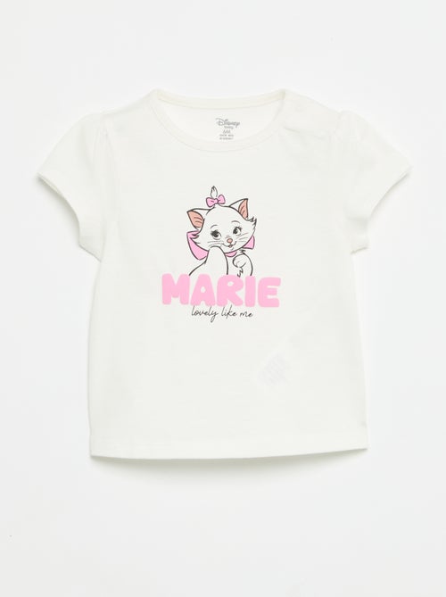T-shirt 'Disney' 'Marie' à manches courtes - Kiabi