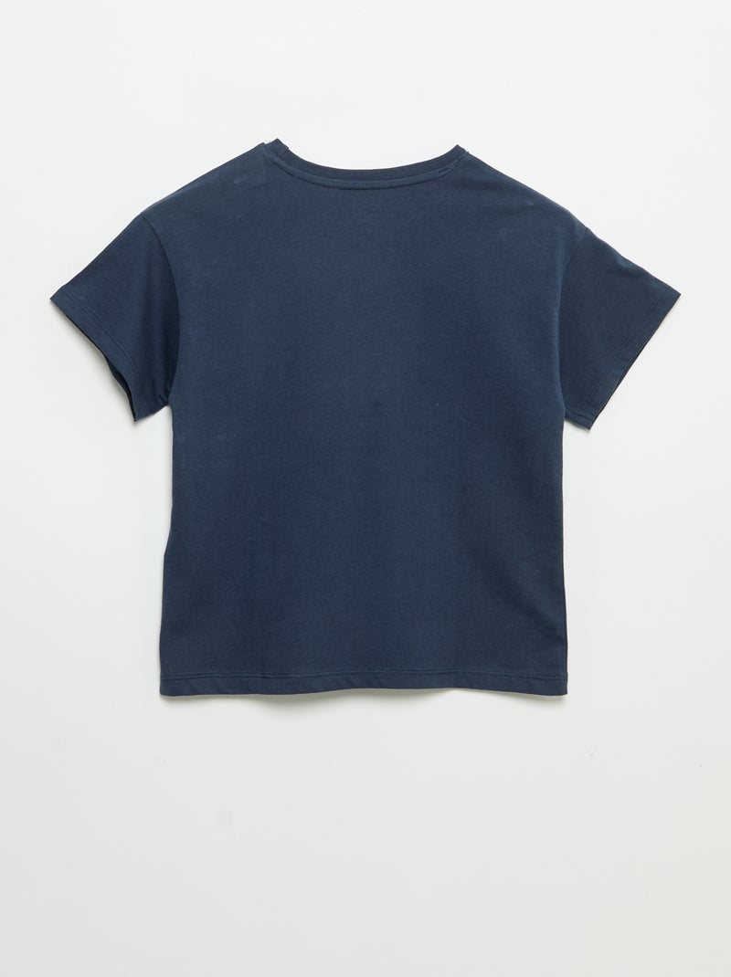 T-shirt 'Disney' 'Stitch' à manches courtes Bleu - Kiabi