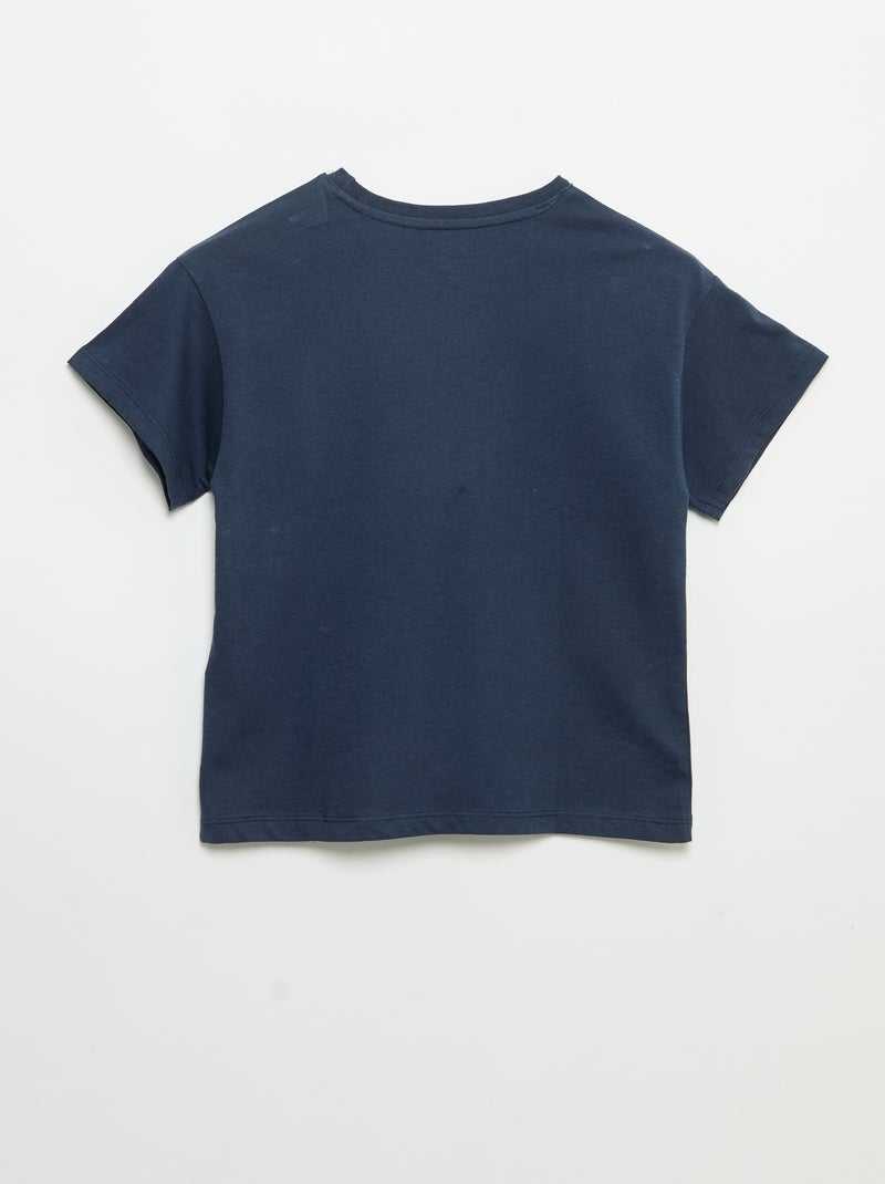 T-shirt 'Disney' 'Stitch' à manches courtes Bleu - Kiabi