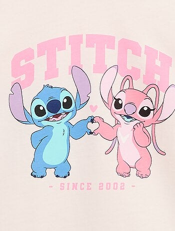T-shirt 'Disney' 'Stitch' à manches courtes