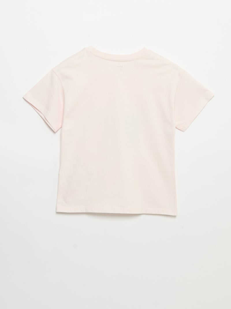 T-shirt 'Disney' 'Stitch' à manches courtes Rose - Kiabi