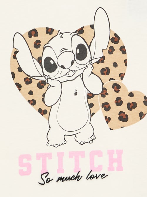 T-shirt 'Disney' 'Stitch' à manches longues - Kiabi