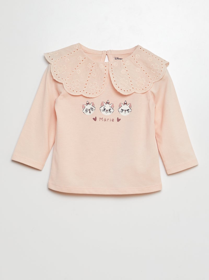 T-shirt 'Disney' 'Tic & Tac' manches longues Rose - Kiabi