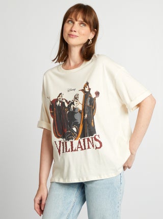 T-shirt 'Disney' 'Villains' manches courtes - Halloween