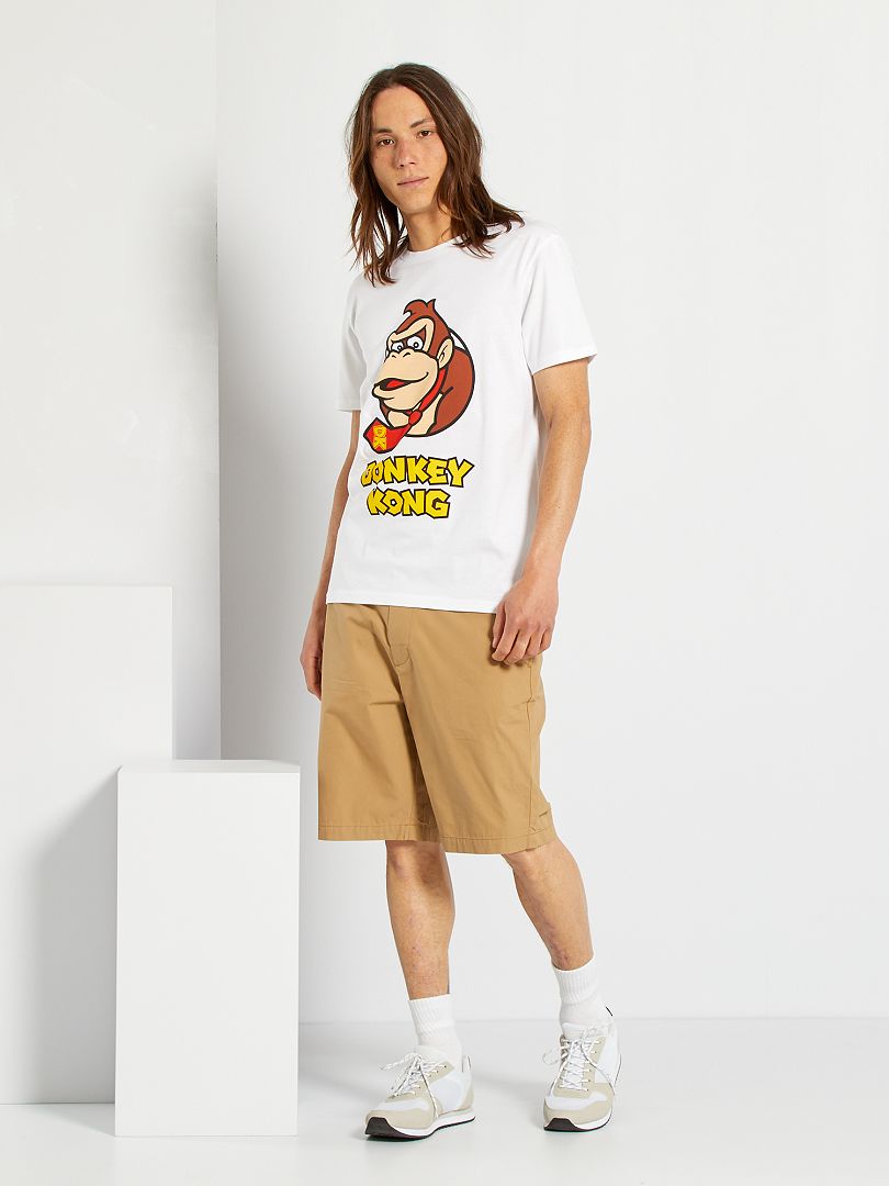 T-shirt 'Donkey Kong' blanc - Kiabi