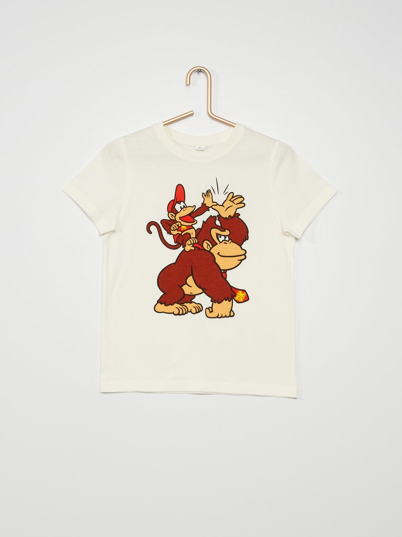 T-shirt 'Donkey Kong' blanc - Kiabi