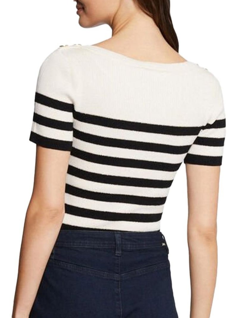 T-Shirt Doré Femme Morgan MPIA Noir - Kiabi