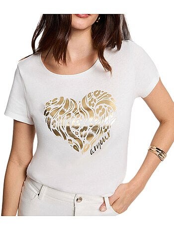 T-Shirt Doré Femme Morgan Serigraphie1