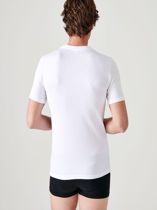 T-shirt double face col rond Thermolactyl - Damart - Kiabi