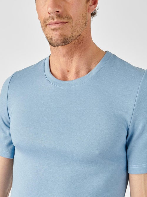 T-shirt double face col rond Thermolactyl - Damart - Kiabi