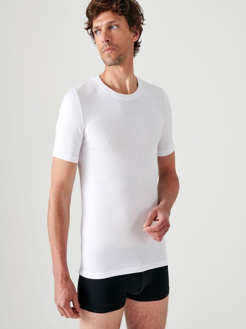 T-shirt double face col rond Thermolactyl thermique - Damart - Kiabi