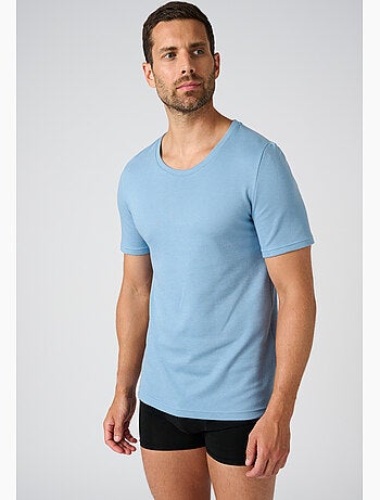 T-shirt double face col rond thermolactyl thermique - damart