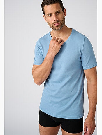 T-shirt double face col rond thermolactyl thermique - damart
