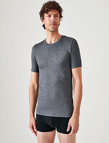 T-shirt double face col rond Thermolactyl thermique - Damart