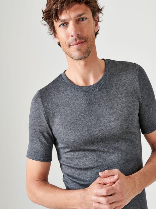 T-shirt double face col rond Thermolactyl thermique - Damart - Kiabi