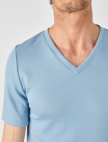 T-shirt double face col V Thermolactyl - Damart