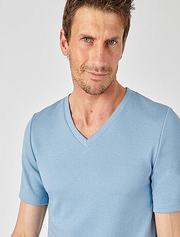 T-shirt double face col V Thermolactyl - Damart