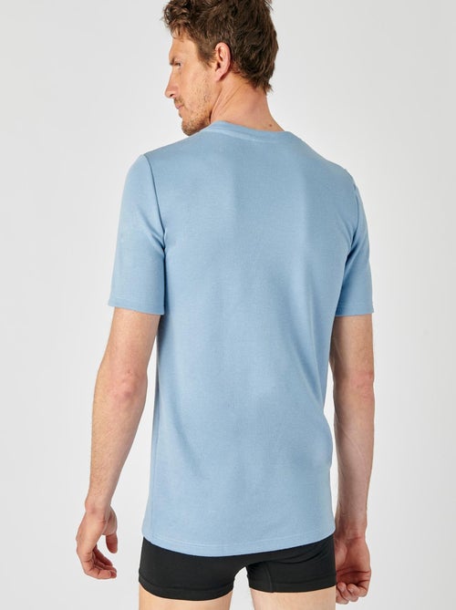 T-shirt double face col V Thermolactyl - Damart - Kiabi