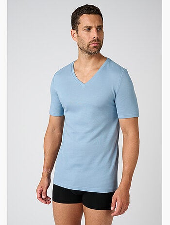 T-shirt double face col v thermolactyl thermique - damart