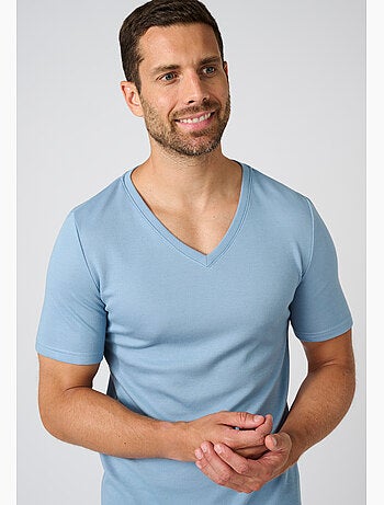 T-shirt double face col v thermolactyl thermique - damart