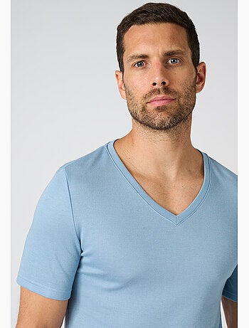 T-shirt double face col v thermolactyl thermique - damart