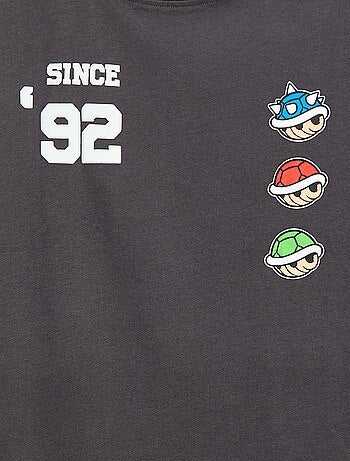 T-shirt doubles manches 'Mario en coton